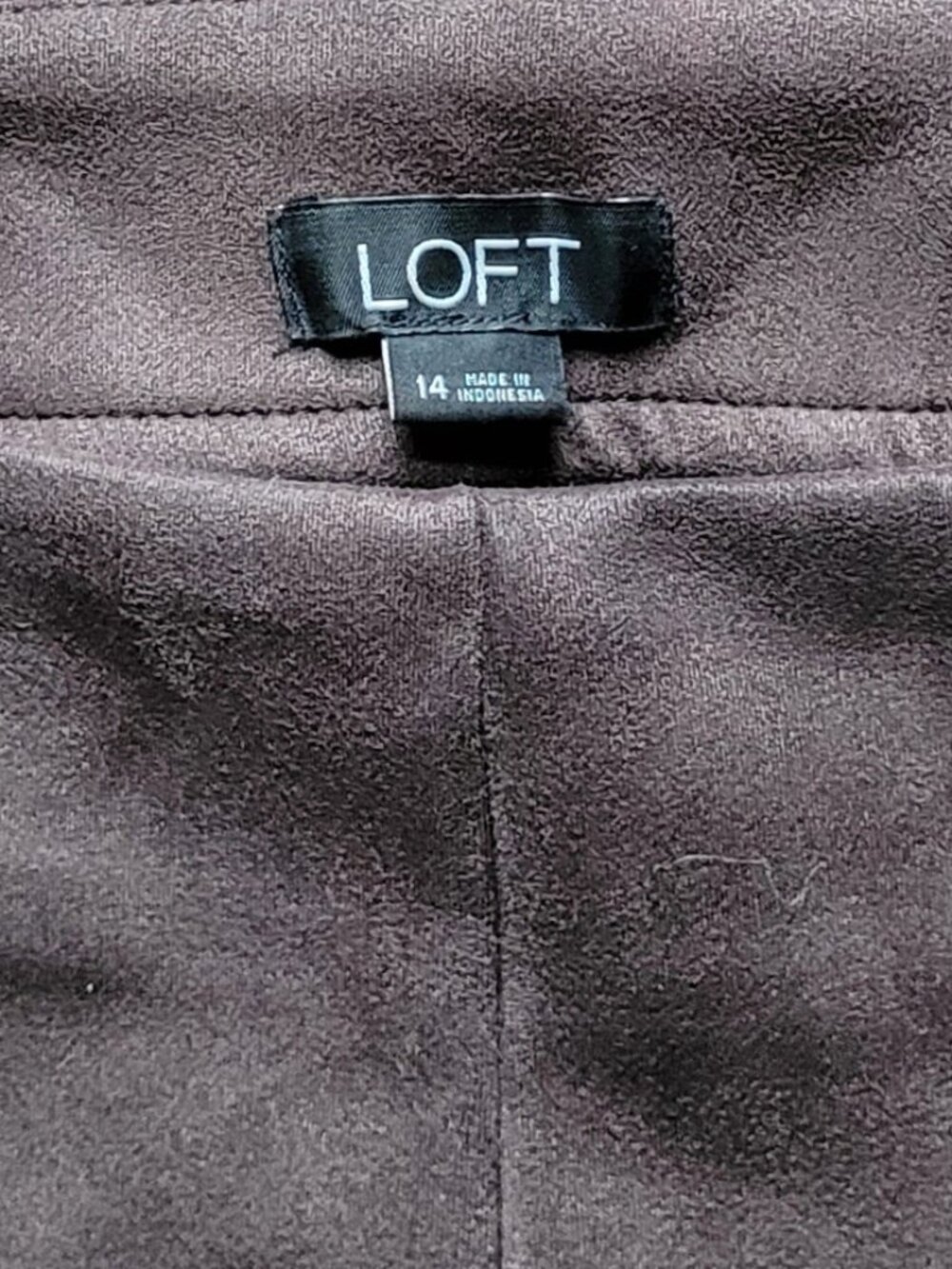 LOFT Faux Suede Leggings NWOT - Picture 6 of 8